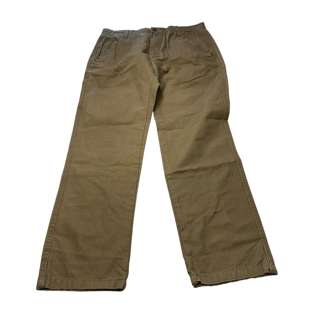 Outdoor Life Men 34x32 Brown Cotton Utility Work Pants Cargo